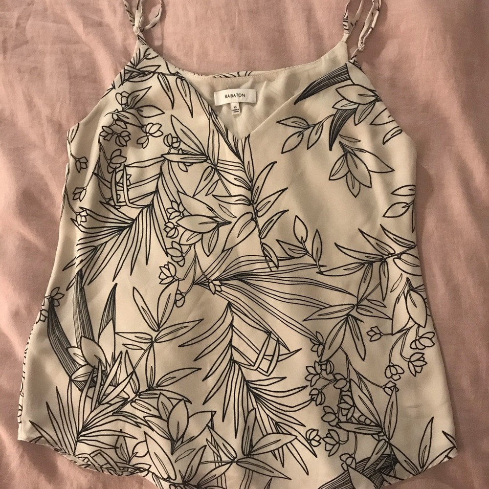 Babaton sleeveless top in patterns